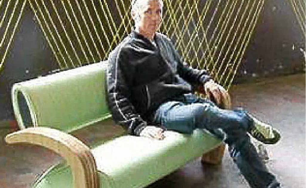 Greg Lawson of Cabarita Beach with his new sustainable sofa design shown off in Melbourne at the 2011 Fringe Furniture Design exhibition as part of the recent Melbourne Fringe Festival. Greg Lawson of Cabarita Beach with his new sustainable sofa design shown off in Melbourne at the 2011 Fringe Furniture Design exhibition as part of the recent Melbourne Fringe Festival.